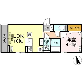 D’BLESS横濱赤門通り【1階】の間取り