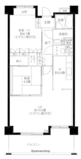 リバーサイド長島【4階】の間取り