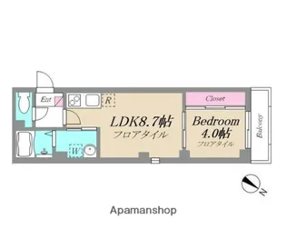 R−RESIDENCE TSURUMI【2階】の間取り