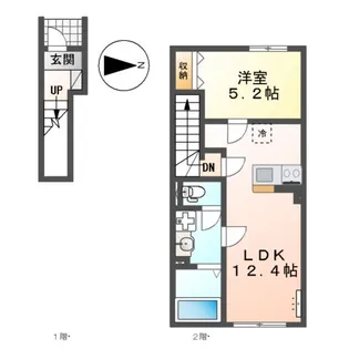 CLAIR(クレール)【2階】の間取り