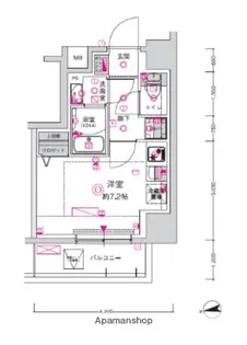 CREST TAPP川崎港町【5階】の間取り