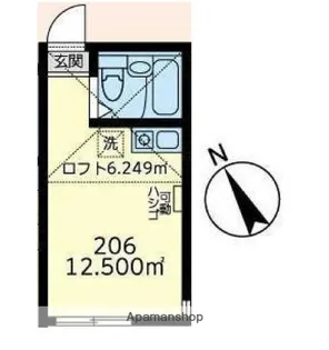 ユナイト白幡チョコミントパフェ【2階】の間取り