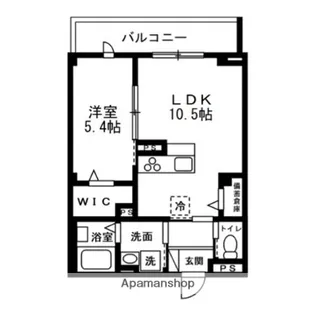 ディアコートあざみ野【4階】の間取り