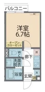 カインドネス橋本EAST【102号室号室】の間取り