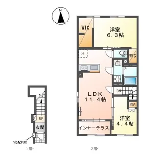 Y.S TERRACE2【2階】の間取り