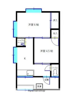 いろはアパート【2階】の間取り