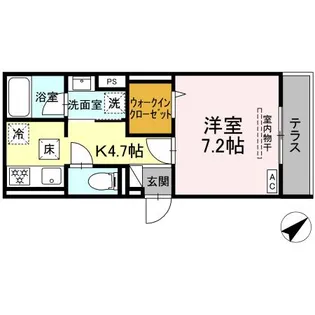 LUXE三ツ沢【1階】の間取り