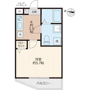 EVERA大倉山【2階】の間取り