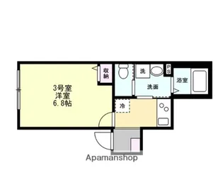 ベイルーム川崎大師銀座【1階】の間取り