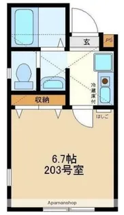 シティハイツ共和A【2階】の間取り