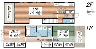 Kハイム7番館【2階】の間取り