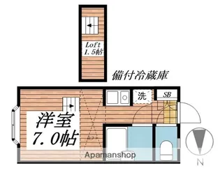 パンシオン善行NO.2【2階】の間取り