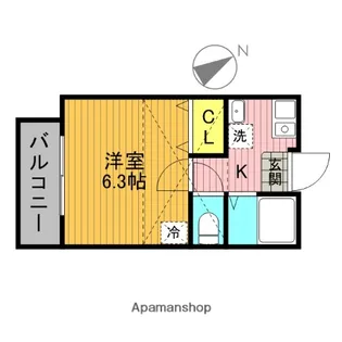 フルール【1階】の間取り