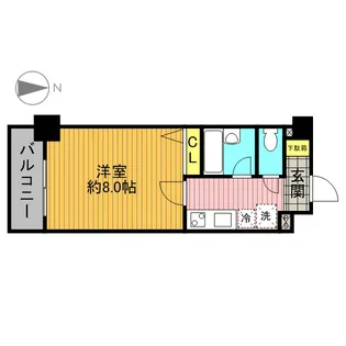 カスタリア野毛山【0306号室】の間取り