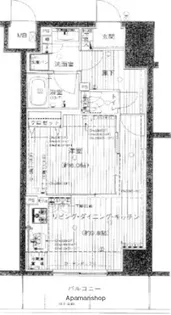 フェリズ横浜関内【7階】の間取り