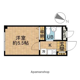 ロベリア六番館【3階】の間取り