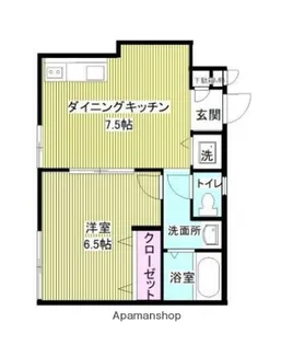 オーク・リーフ山手【1階】の間取り