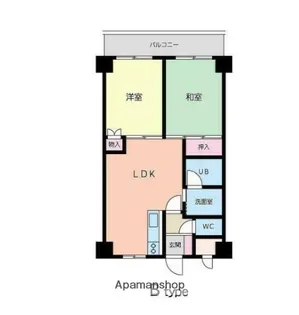 大倉山エステハイム第6【3階】の間取り