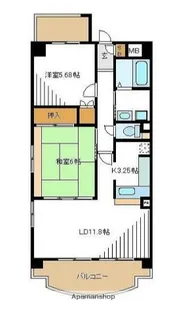 ネオグランデ大倉山【3階】の間取り