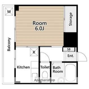 ダン・ラヴニール梶ヶ谷【1階】の間取り
