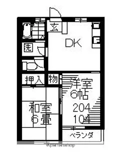サンフラワーN【2階】の間取り