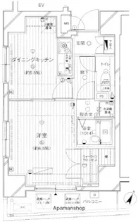 メインステージ川崎Ⅶアイディアル【6階】の間取り