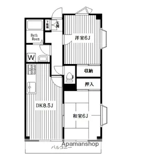 青山コーポA【3階】の間取り