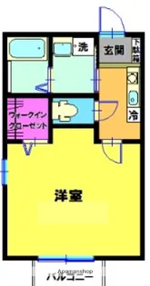 トリニティ東神奈川【2階】の間取り