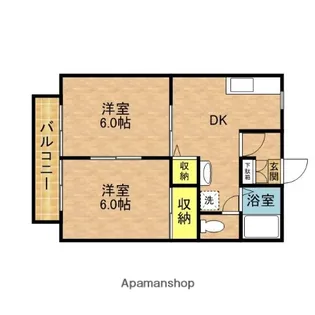 ディアオールⅠ【2階】の間取り