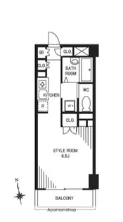 シャトーミニョン【2階】の間取り