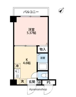 リーヴェルステージ横浜西【4階】の間取り
