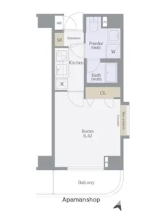 グリフィン横浜・ヴィラ【4階】の間取り