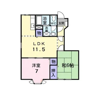 リーヴヴィラ【1階】の間取り