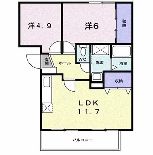 エンパス【2階】の間取り