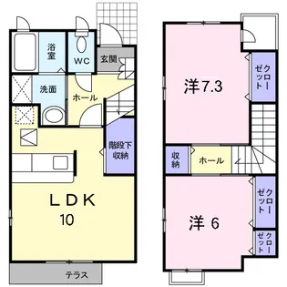 グランシエルS Ⅱ【1階】の間取り