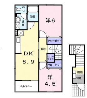 グロースベルクⅡ【2階】の間取り