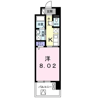 メゾン ド ボヌール【5階】の間取り
