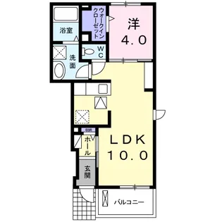 ネオ・アンジュ・グラース【1階】の間取り