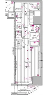 ガーラ・ステーション横濱関内【7階】の間取り