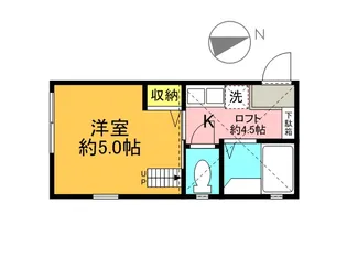 G・Aヒルズ妙蓮寺B棟【2階】の間取り