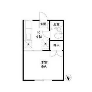 エステートピア内田【2階】の間取り