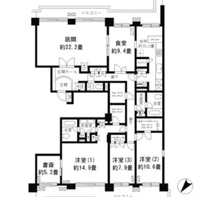 パークシティ本牧A棟【5階】の間取り