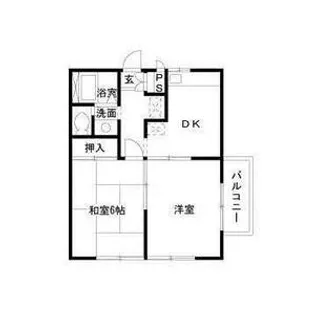 エステートハイライズ【2階】の間取り
