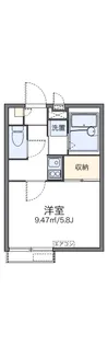レオパレスベルサリーゼ【1階】の間取り