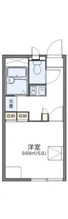 レオパレスジュネス【1階】の間取り
