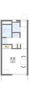 レオパレスロック フィールド【2階】の間取り