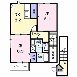 サンパティーク【2階】の間取り
