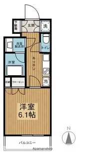 リヴシティ川崎【4階】の間取り