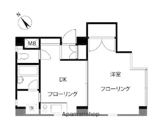 サンアバンテ江原【1階】の間取り