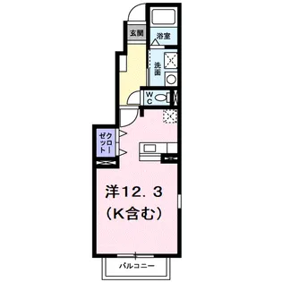 クロスロード【1階】の間取り